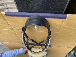 Bride équitation en cuir verni automatique, pour cheval - Product Image 3