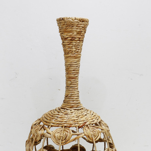 Handwoven Eco-Friendly <b>Wicker</b> Floor <b>Vase</b> Boho Inspired Home Decor From Rattan by Artex Dong Thap for Living Room Displays - Product Image 4