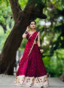 Venta al por mayor de conjuntos de lehenga de diseño indio para fiestas, listos para usar. - Product Image 3