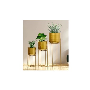 Hot Sale Antique <b>Plant</b> Wood Stand and Metal Pot Indoor Flower Stand Adjustable Wood Outdoor Garden Flower Stand - Product Image 6