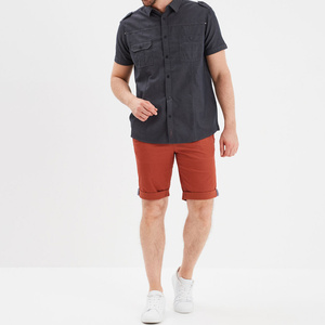 Pantalones Cortos Chino de Algodón Casual para Hombre, Tejido para Toda Temporada, con Tacto Suave, Resistencia al Desgaste y Diseño Clásico de Bolsillos - Product Image 5