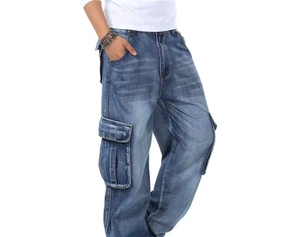 Jean homme 2025 Meilleure vente Jeans homme Pantalons en jean à vendre Denim Nouvelle qualité supérieure Mode décontractée Déchiré Bleu - Product Image 2