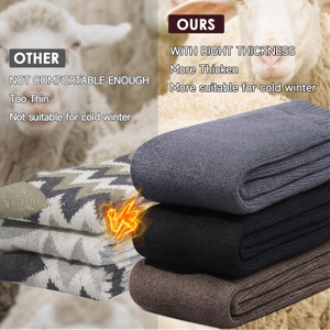 Customized Logo <b>Long</b> Length Windproof Thermal <b>Socks</b> for <b>Men</b> <b>S</b> to XL Unisex Thick Winter Outdoors Warm <b>Socks</b> - Product Image 4