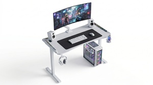 โต๊ะเกมมิ่งโครงเหล็กแข็งแรงทนทาน พร้อมไฟ RGB LED สำหรับโฮมออฟฟิศ - Product Image 3