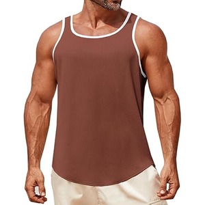 Camiseta sin mangas de Fitness para hombre, camiseta sin mangas de entrenamiento de Color, chaleco de gimnasio con logotipo personalizado, camiseta sin mangas para correr para hombre hecha por Dress Sports - Product Image 1