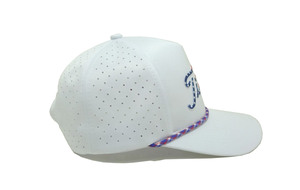 Gorra de golf y running perforada de secado rápido con cuerda decorativa estilo bandera americana, estilo vintage, venta al por mayor - Product Image 3