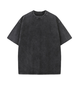 Camiseta unisex personalizable de gran tamaño con lavado ácido de secado rápido con estampado de Estilo Vintage Color personalizado ecológico OEM disponible - Product Image 4