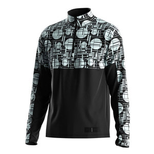 Veste à fermeture éclair sur le côté pour homme, sublimée, respirante, performance, veste à fermeture éclair sur le côté pour homme, sublimée, pour le fitness et les activités de plein air - Product Image 1