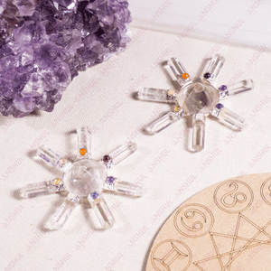 Generador de Energía Reiki de Cuarzo Transparente Natural de Primera Calidad con 7 Puntas para Meditación y Decoración - Product Image 4