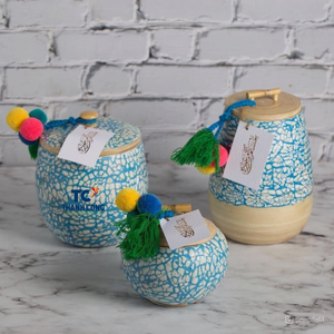 Bonito diseño de caja de regalo de bambú con incrustaciones de cáscara de huevo, caja de decoración hecha a mano de lujo para Eid Ramadán, regalo de celebración de vacaciones árabes - Product Image 1