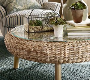 โต๊ะหวายสำหรับห้องนั่งเล่นดีไซน์หรูหราทำมือตกแต่งโต๊ะข้างแบบมีเอกลักษณ์ - Product Image 4