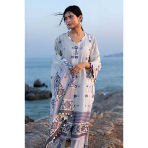 Conjunto de Traje Jacquard de 3 Piezas para Mujer con Dupatta MJ-62003 - Product Image 1