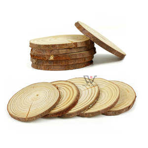 Juego de Posavasos de Madera Lisa, Hechos a Mano, Naturales, para Bebidas Calientes y Frías, Protección de Mesa - Product Image 3