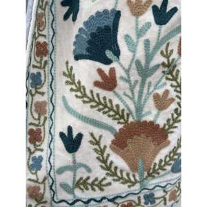 Velvet Woven Floral One-Size Reversible Handmade Full Sleeve <b>Jacket</b> Suzani Embroidery Boho Style Indian Outerwear <b>Women</b> <b>Spring</b> - Product Image 4