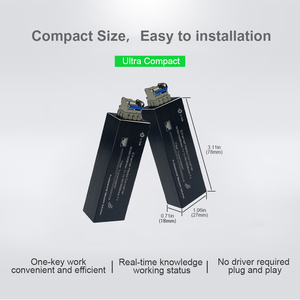 Micro mini SFP USB-C Powered 10/100/1000BASE-T để Gigabit sợi Ethernet chuyển đổi với SFP khe cắm - Product Image 2