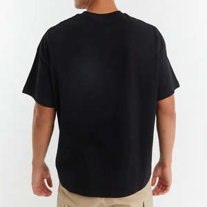 Moda Unisex al por mayor camisetas de alta calidad camiseta de gran tamaño de algodón suave camiseta lisa para hombres - Product Image 3