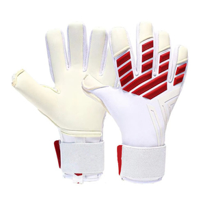 Custom High Quality Latex Breathable Lightweight Football Goalkeeper Gloves-Waterproof Adjustable <b>Wrist</b> Strap Lace-Up Closure - Product Image 2
