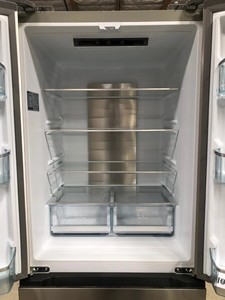 Réfrigérateur-congélateur électrique sans givre 30 pouces 2 portes en acier inoxydable, neuf, en déstockage, pour cuisine domestique - Product Image 3