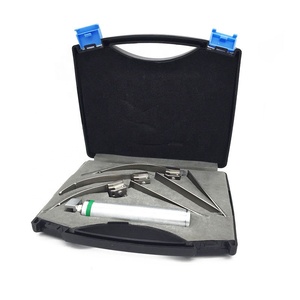 McCoy laringoscopio de fibra óptica Set 3 cuchillas Flexi Tip Kit de intubación manual Instrumentos de diagnóstico de gestión de vías respiratorias para ENT - Product Image 5