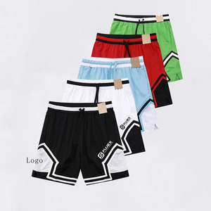 Pantalones Cortos Deportivos de Verano para Hombre, de Lona, Casuales, de Alta Calidad, de Poliéster/Algodón, con Cintura Elástica, Color Personalizado, con Cordón Ajustable - Product Image 2