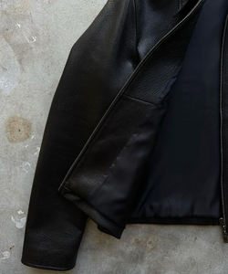 Ventas al por mayor 100% Chaqueta de cuero genuino Clásico Casual Negro Hombres Ropa de cuero de vaca Calidad Tallas grandes Cuero - Product Image 3