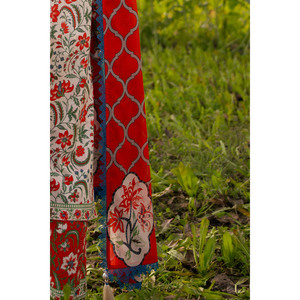 Conjunto de Traje de 3 Piezas para Mujer con Bordado y Estampado CL-62126 con Pantalón Estampado - Product Image 2