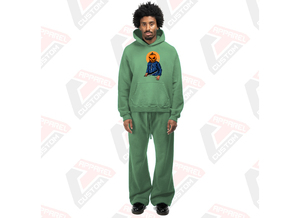 Conjunto de chándal de invierno de poliéster 100% transpirable de 2 piezas ultra cómodo y elegante para hombre, patrón sólido - Product Image 3