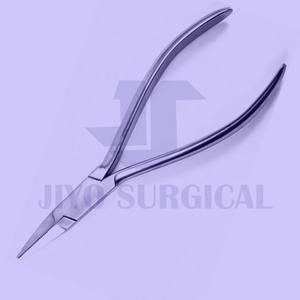 High Quality 8\" Manual <b>Flat</b> <b>Nose</b> <b>Pliers</b> with Serrated Jaws Veterinary Orthopedics Instruments CE ISO Approved Hot Sales - Product Image 3