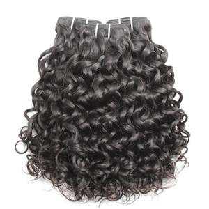 Paquetes de muestra de vendedores de cabello virgen brasileño con cierre Extensiones de cabello humano frontal HD Tejidos de cabello alineados con cutícula - Product Image 1