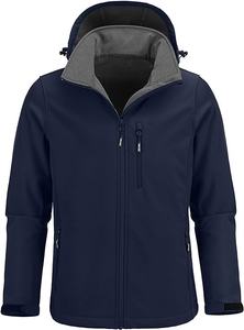 Chaqueta Softshell para Hombre, Venta al por Mayor de Fábrica, Logotipo Personalizado, Chaqueta Impermeable para Hombre, Chaqueta Cortavientos Ligera para Senderismo - Product Image 2