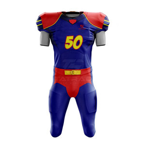 Uniforme de Fútbol Americano Personalizado con Logotipo, Manga Corta, Secado Rápido, Transpirable, Ropa Deportiva Profesional, 100% Poliéster - Product Image 2