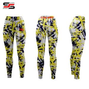 Active Wear Women's High Waist Running <b>Legging</b> Full Sublimation Printing Design Yoga Pants Gym <b>Leggings</b> <b>With</b> <b>Pockets</b> - Product Image 1