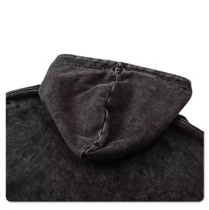 Sweat-shirt streetwear personnalisé de haute qualité en molleton épais brodé, écologique, délavé au soleil, effet délavé à l'acide, design usé - Product Image 6