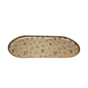 Bandeja Ovalada para servir hierro seguro para alimentos, bandejas de descongelación esmaltadas para boda y Decoración de mesa hecha a mano - Product Image 3