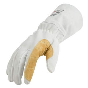 Gants de soudage en cuir fendu résistant à la chaleur pour hommes de qualité supérieure, personnalisés, ignifuges, de sécurité, anti-coupure, antidérapants, anti-impact, MIG HSI - Product Image 1