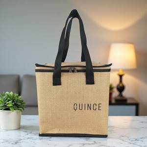 Earthwise กระเป๋าใส่อาหารกลางวันเก็บความร้อน, ถุงผ้าปอกระเจานำกลับมาใช้ใหม่เป็นมิตรกับสิ่งแวดล้อมสำหรับทำงานโรงเรียนและการเดินทาง - Product Image 1