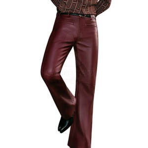 Pantalones de Cuero para Hombre, Corte Recto, Ajustados, Casuales, con Logotipo Personalizado, Ligeros, Transpirables, Ecológicos, de la Mejor Calidad - Product Image 3