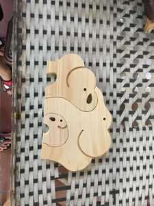 ไม้แกะสลัก - ปลาไม้สําหรับบ้านอุ่น - สัตว์ไม้ปรับสีเพื่อการส่งออก - Product Image 6