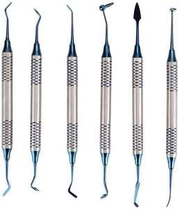Espátula para Obturaciones Dentales, 6 Piezas, Espátula Profesional para Obturaciones de Resina Compuesta Dental, Herramienta de Restauración de Surgiright - Product Image 1