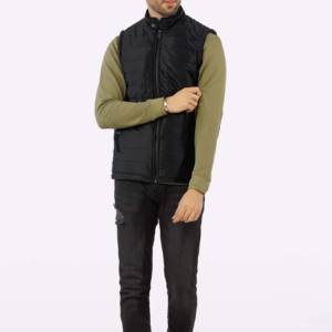 Veste d'extérieur sans manches de printemps respirante à séchage rapide Vêtements d'extérieur décontractés pour hommes avec fermeture éclair multi-poches et logo personnalisé - Product Image 3