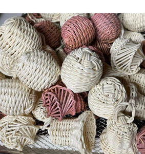 Handmade Christmas Tree Hanging Decoration Items High Quality 100% Natural Bamboo Rattan <b>Ornament</b> Style <b>Love</b> Directly Vietnam - Product Image 3