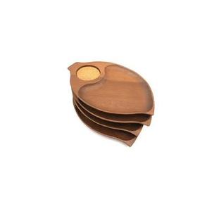 Plateau en bois simple pour décoration de table pour plateau de service de fruits secs et plateau en bois d'acacia d'excellente qualité - Product Image 6