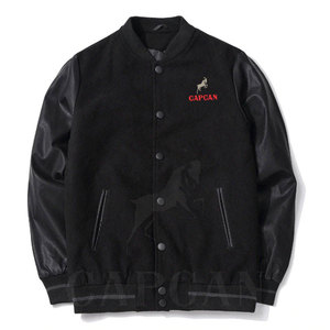 Veste pour homme personnalisable en laine/polyester de Capcon Sport, col montant, deux poches, saison hivernale, style streetwear, écologique - Product Image 1