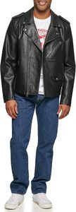 Veste de motard pour homme de haute qualité fabriquée en usine, veste de motocross, coupe-vent, respirante, manches longues, simili cuir - Product Image 5