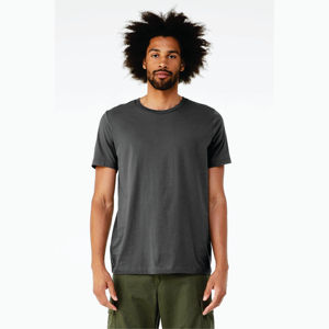 Camiseta de manga corta unisex CVC-Mezcla de asfalto sólido, 52% algodón Airlume 48% Poly, 4,2 oz - Product Image 1