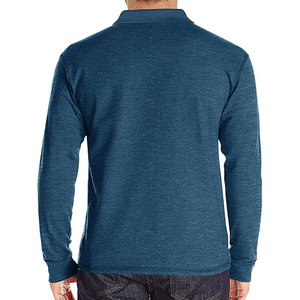 Chemise pour homme en coton 100% tricoté pour l'automne et l'hiver, manches longues, imprimé, anti-froissement, col rabattu, poche boutonnée, col en V, décontractée, sportive - Product Image 5