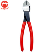 Alicates de Corte Diagonal FUJIYA de Grado Industrial, Herramientas Manuales Métricas OEM, Tijeras para Barras de Acero, Alicates con Mango de Agarre Suave y Mandíbula Biselada