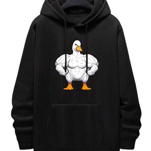 ที่กําหนดเองการ์ตูนลายสายรัดคลุมด้วยผ้าลําลองแขนยาวที่มีคุณภาพสูงเสื้อสเวตเตอร์ Hoodies สําหรับผู้ชาย - Product Image 1