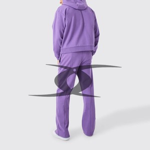 เสื้อฮู้ดแขนยาวสำหรับผู้ชายเสื้อฮู้ดแบบเรียบและกางเกงพลุโลโก้แบบออกแบบได้ตามต้องการขนาด - Product Image 2