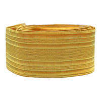 Ceinture tressée large vintage métallique dorée OEM, faite à la main, de haute qualité, personnalisable, vente en gros, 13mm, style dentelle